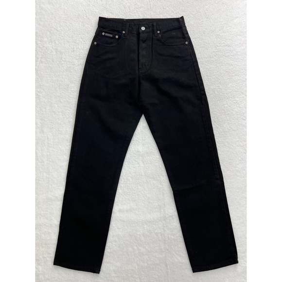 Calvin Klein Jeans Easy Fit Tapered Leg Button Fly Black Women's Size 9 VTG NWT - Picture 1 of 14